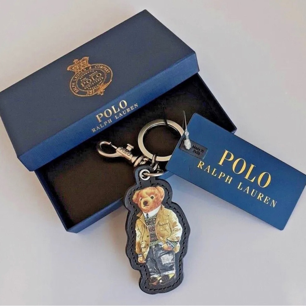 RALPH LAUREN Polo Preppy Bear Key Fob Chain